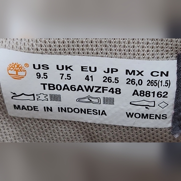 Timberland Stone Street 6 " Lace Up Waterproof Rugby Tan Ortholite Size 9.5 - Picture 9 of 9